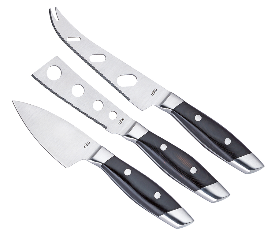 Набор ножей для сыра, 3 предмета, сталь